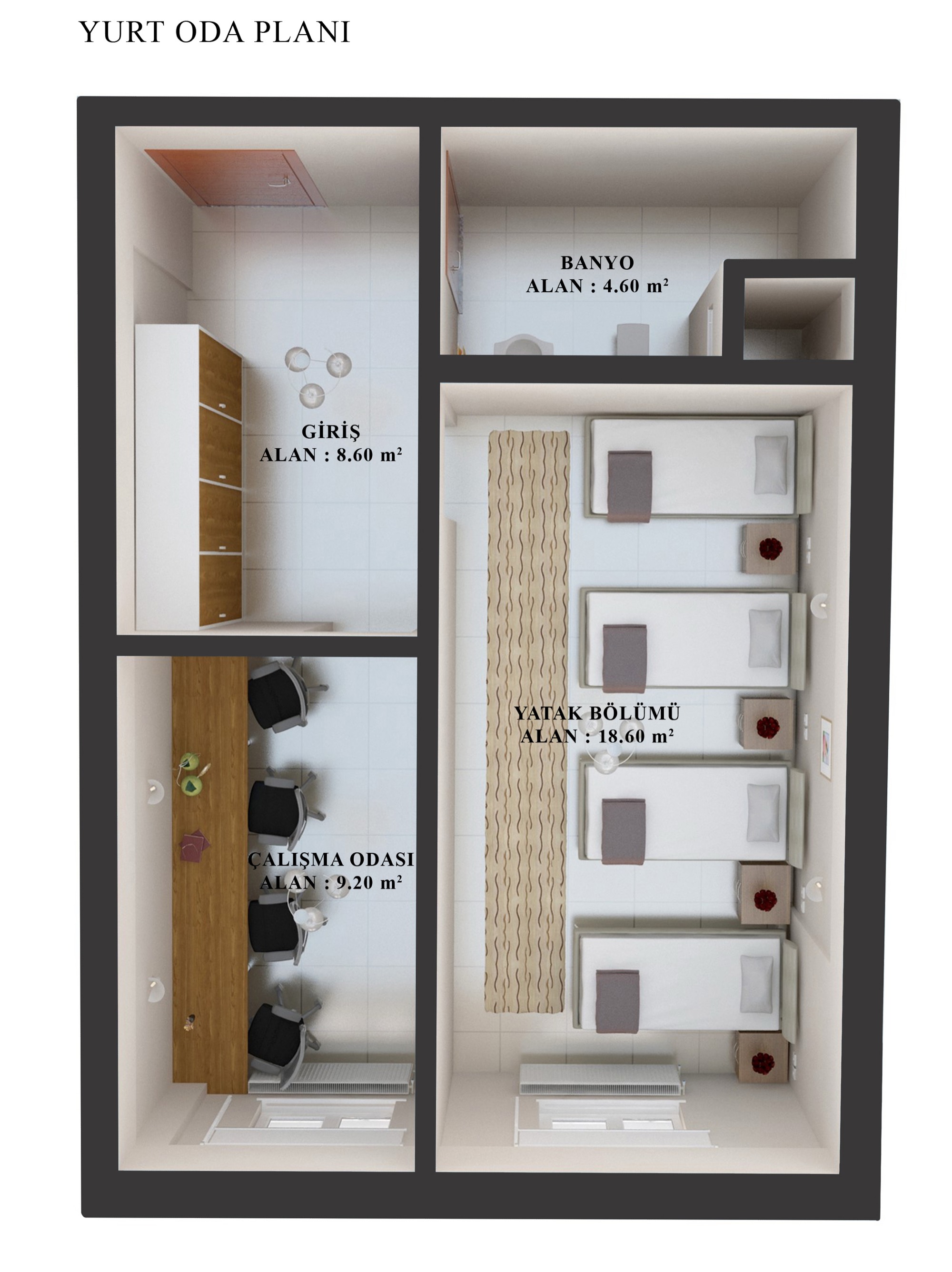 Yurt oda planı